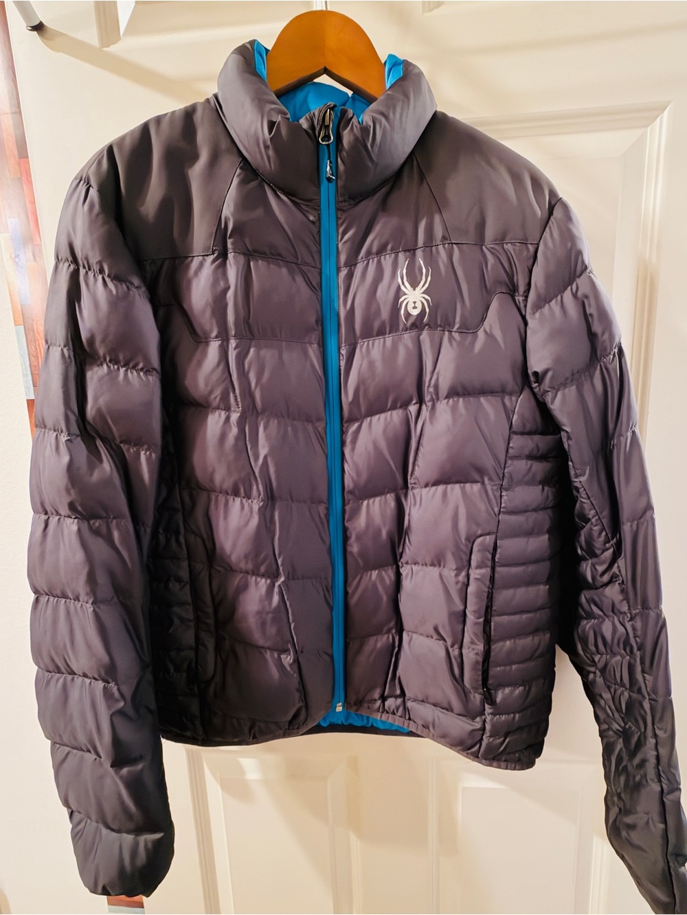 Spyder Charcoal Puffer Jacket